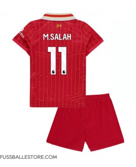 Günstige Liverpool Mohamed Salah #11 Heimtrikotsatz Kinder 2024-25 Kurzarm (+ Kurze Hosen)